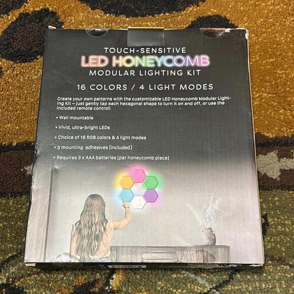 LED Honeycomb Modular‎ Lighting Kit - Multicolor - Picture 2 of 2
